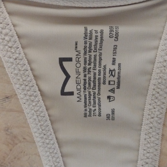 Maidenform Nude One Fab Fit Underwire T-Shirt Bra 07959 Size 34D - Picture 6 of 7